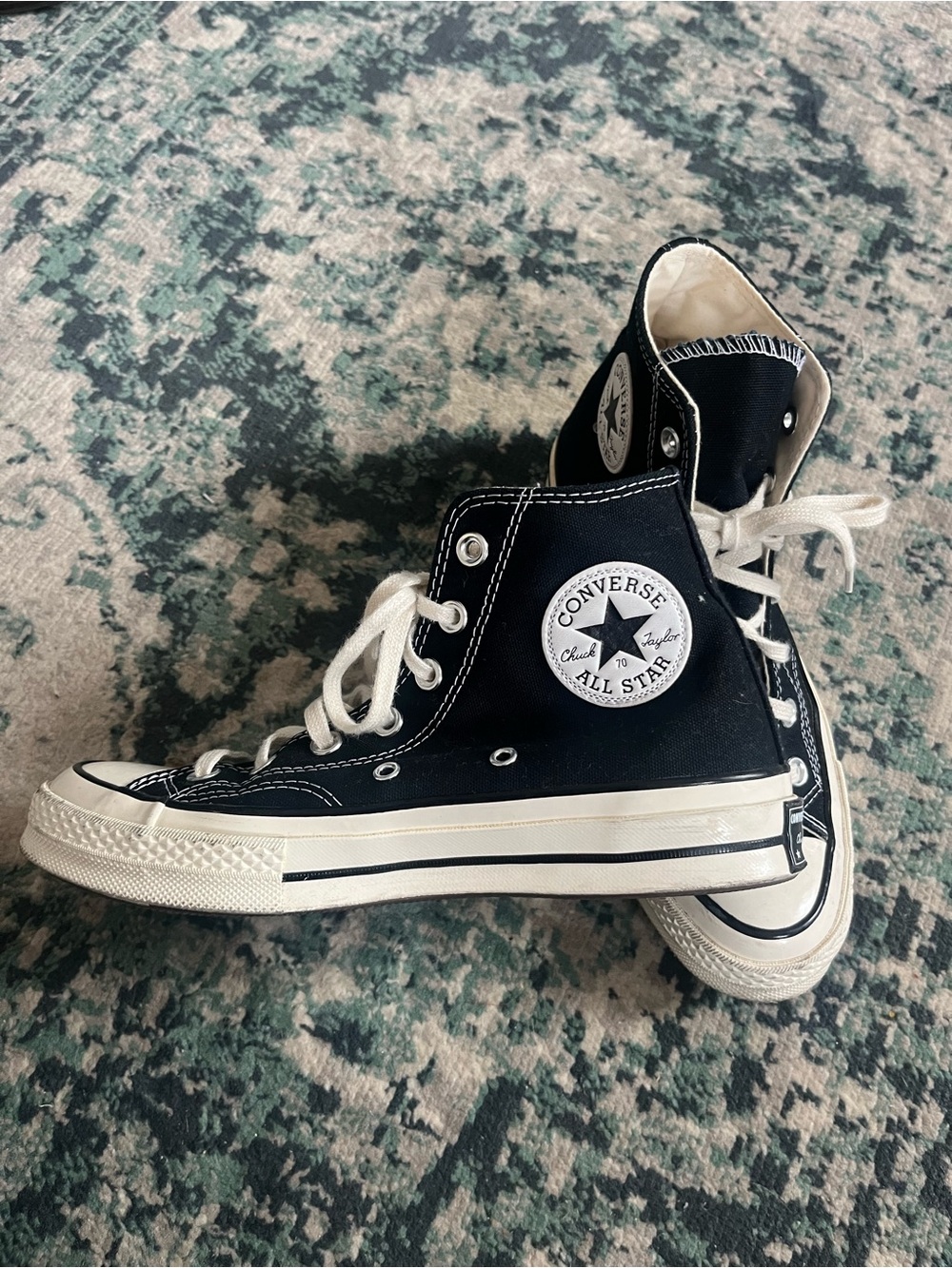 Converse Black and White High-Top Sneakers